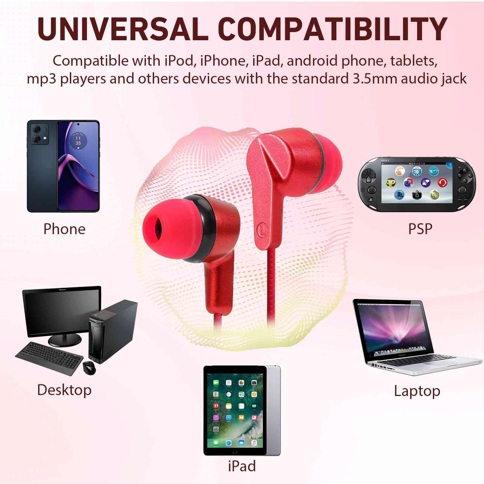 Foto 5 | Auriculares Intraurales Con Cable Urbanx R2 Con Micrófono Para Samsung Galaxy Tab A 8.4 (2020) - Venta Internacional.