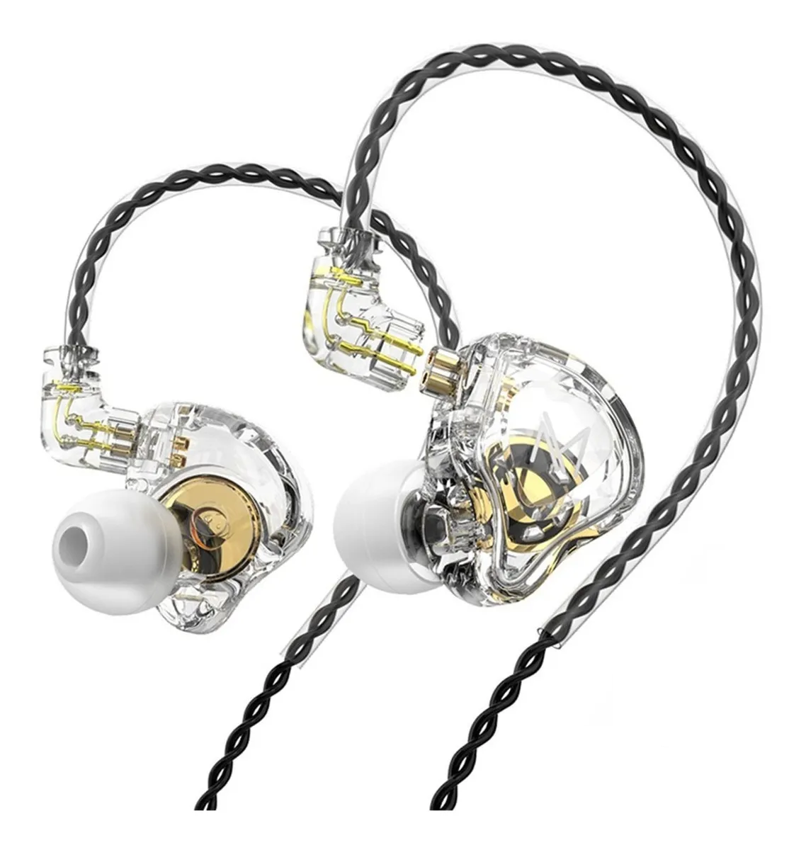 Audífonos Malubero In-Ear color Transparente con Micrófono