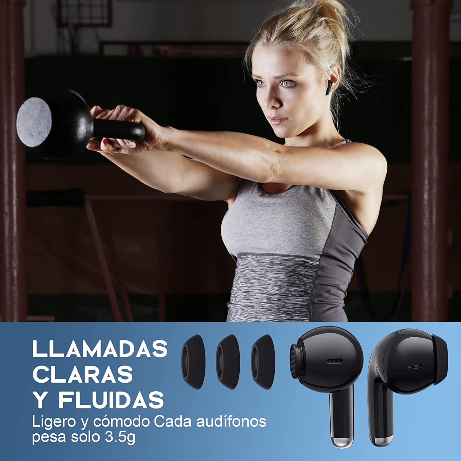 Foto 4 pulgar | Audífonos In-Ear Inalámbricos 1 Hora Malubero color Negro