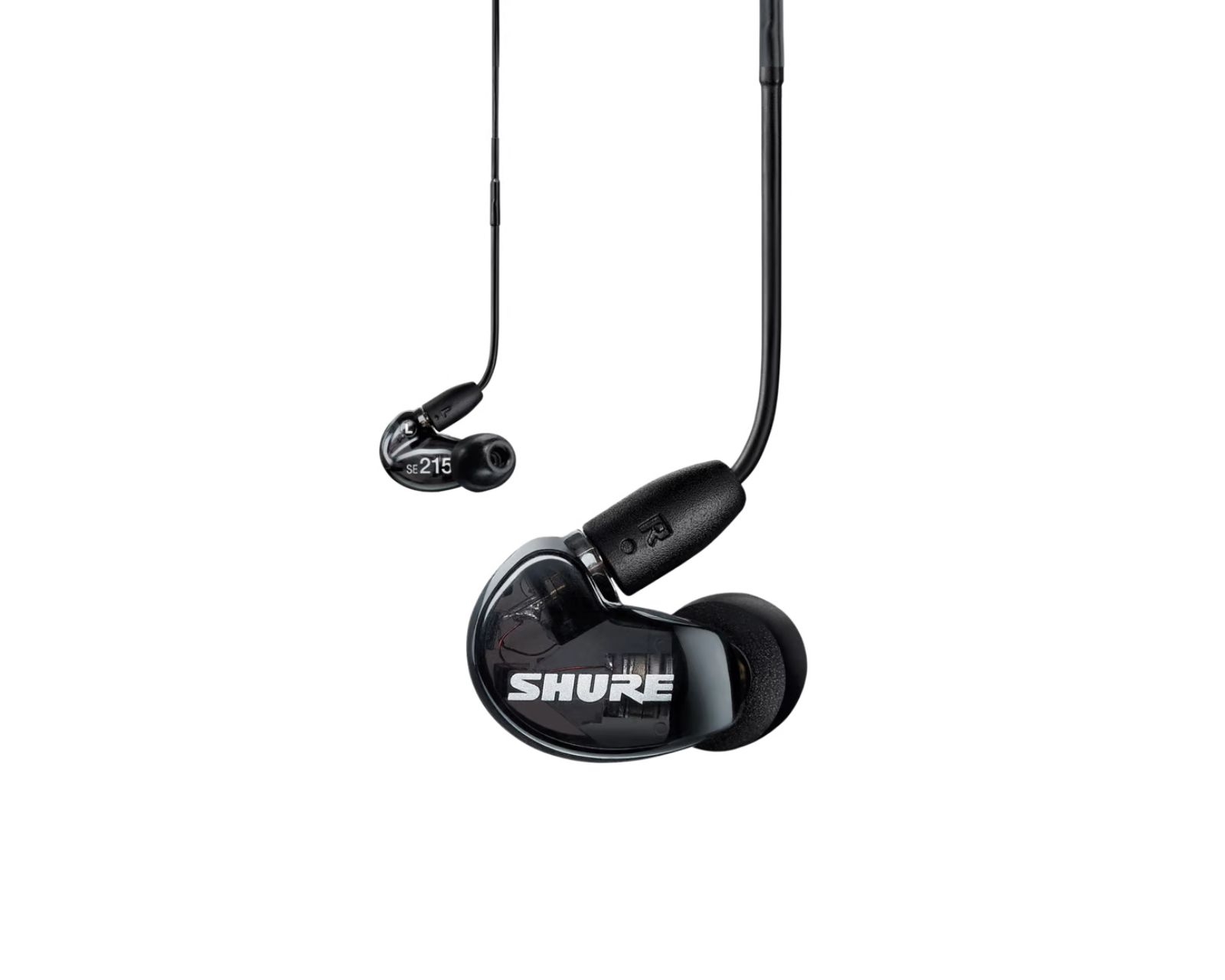 Audífonos In-ear Shure SE215K color Negro Micro Bobina Dinámica