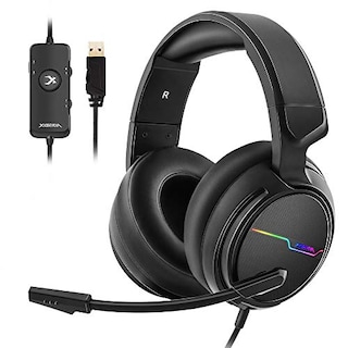 Foto 1 | Venta Internacional- Jeecoo Xiberia Usb Pro Gaming Headset Para Pc- 7.1 Auriculares De Sonido Envolvente Con Ruid