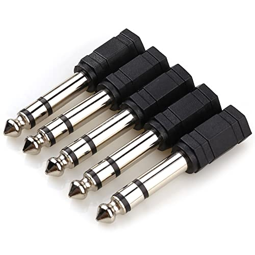 Venta Internacional - Leouna 5pcs 6.35 Mm (1/4 Pulgadas) Male A 3.5 Mm (1/8 Pulgadas) Adaptadores De Auriculares