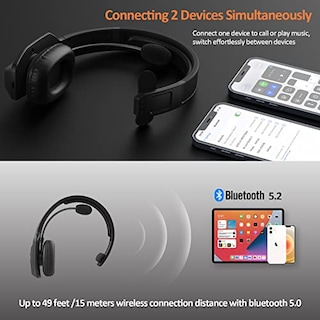 Foto 3 | Venta Internacional: Auriculares Bluetooth De Levn Con Micrófono, Auriculares Bluetooth De Camionero Con Cancel