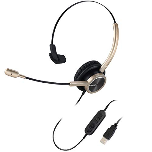 Foto 2 pulgar | Auriculares Telefónicos USB de Mairdi con Micrófono Over-The-Head Auriculares de Computadora con Control - Venta