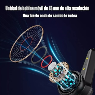 Foto 2 | Audífonos Intraurales Malubero De Juego Inalámbricos color Negro