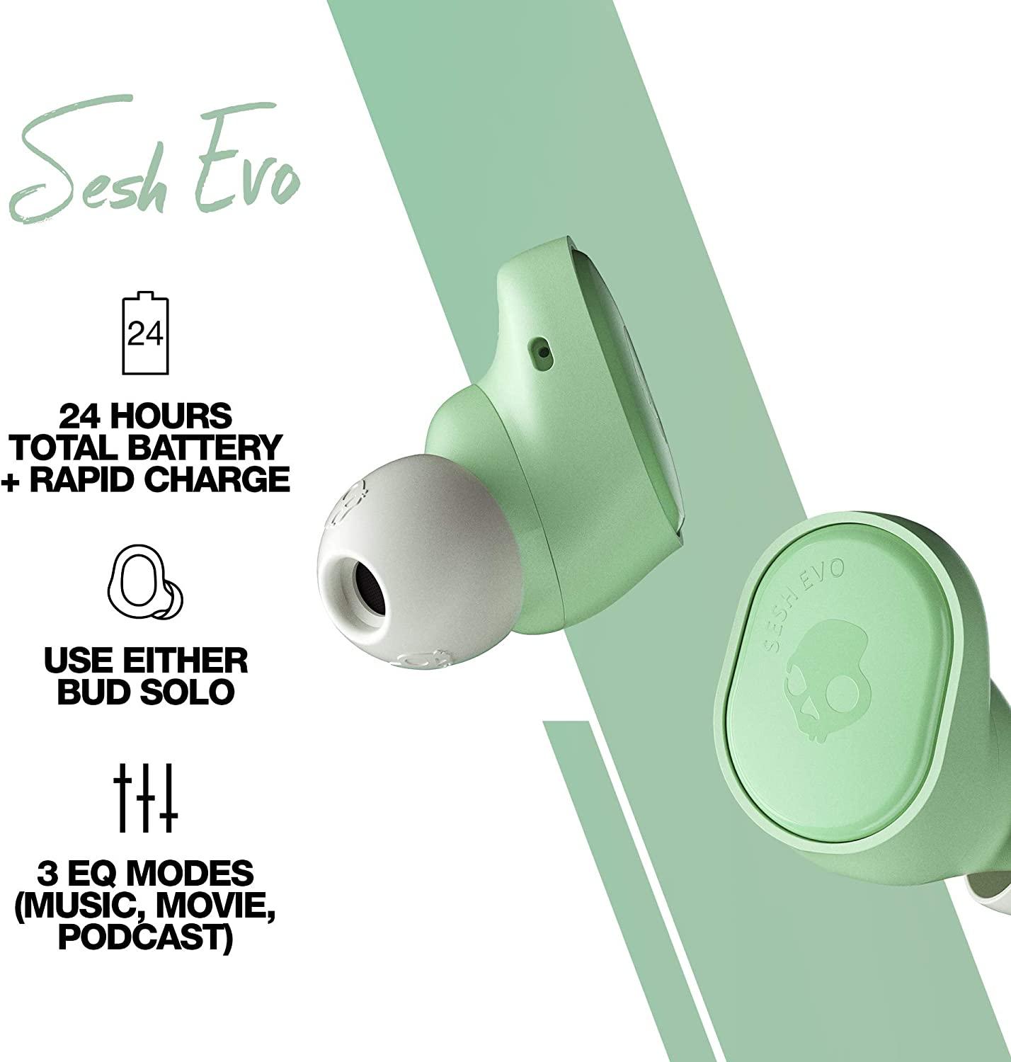 Foto 4 pulgar | Audífonos Skullcandy Tw Sesh Evo Pure color Verde