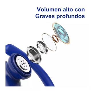 Foto 5 | Audífonos Inalámbricos Bluetooth Oreja Colgante Azul Marino
