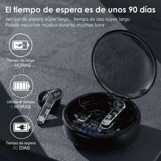 Foto 5 | Audífonos Belug Bluetooth Translúcido