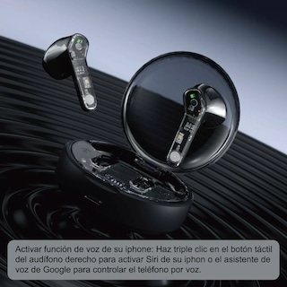 Foto 6 | Audífonos Belug Bluetooth Translúcido
