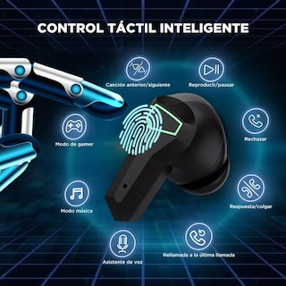 Foto 3 | Audífonos In-ear Inalámbricos Belug color Negro con Caja Gris