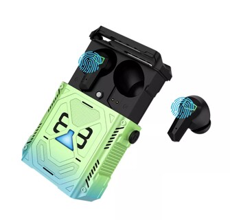 Foto 1 | Audífonos In-ear Inalámbricos Belug color Negro con Caja Verde