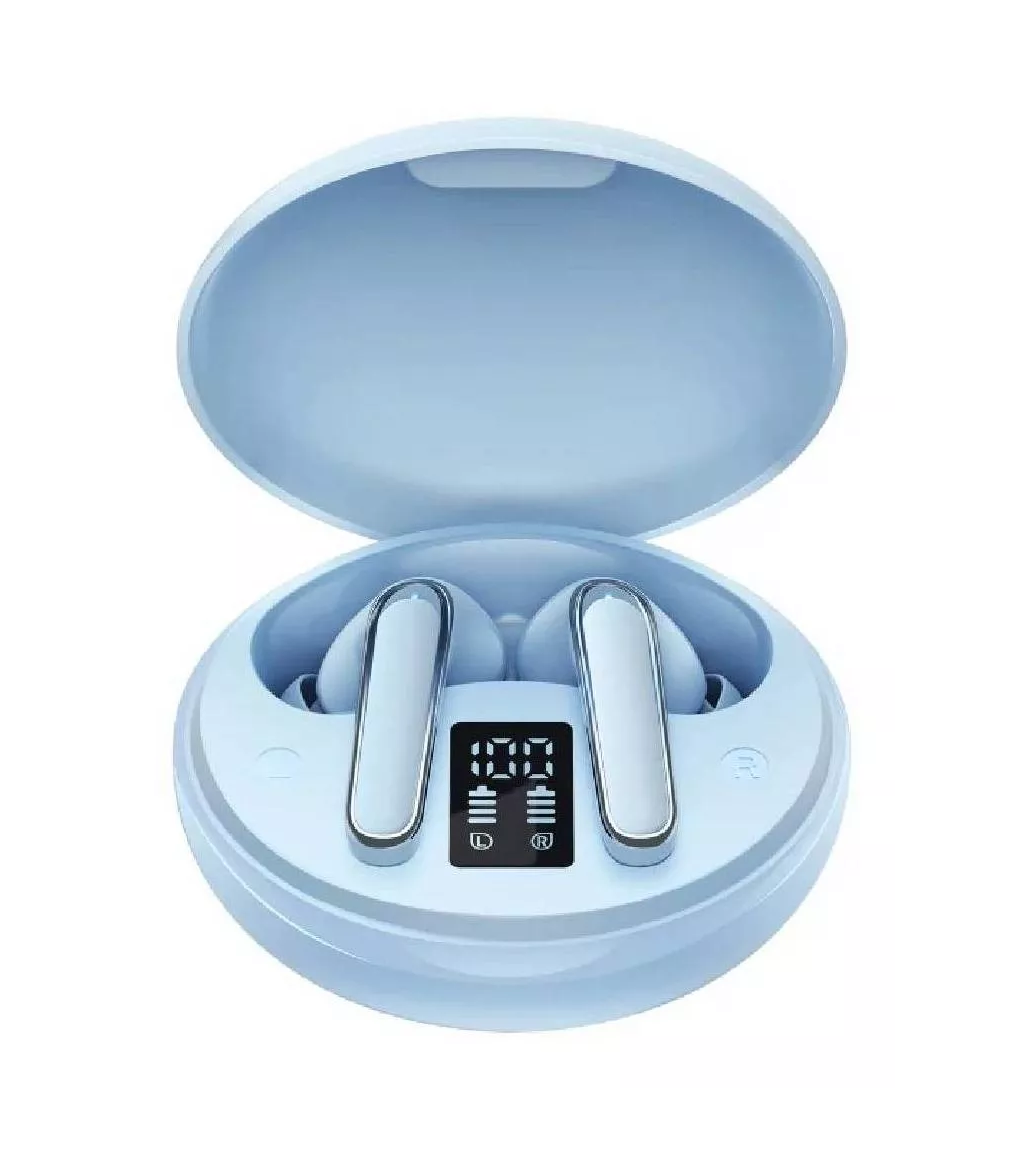 Audífonos In-ear Inalámbricos Portátiles Belug color Azul Cielo