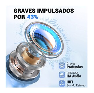 Foto 5 | Audífonos In-ear Inalámbricos Portátiles Belug color Azul Cielo