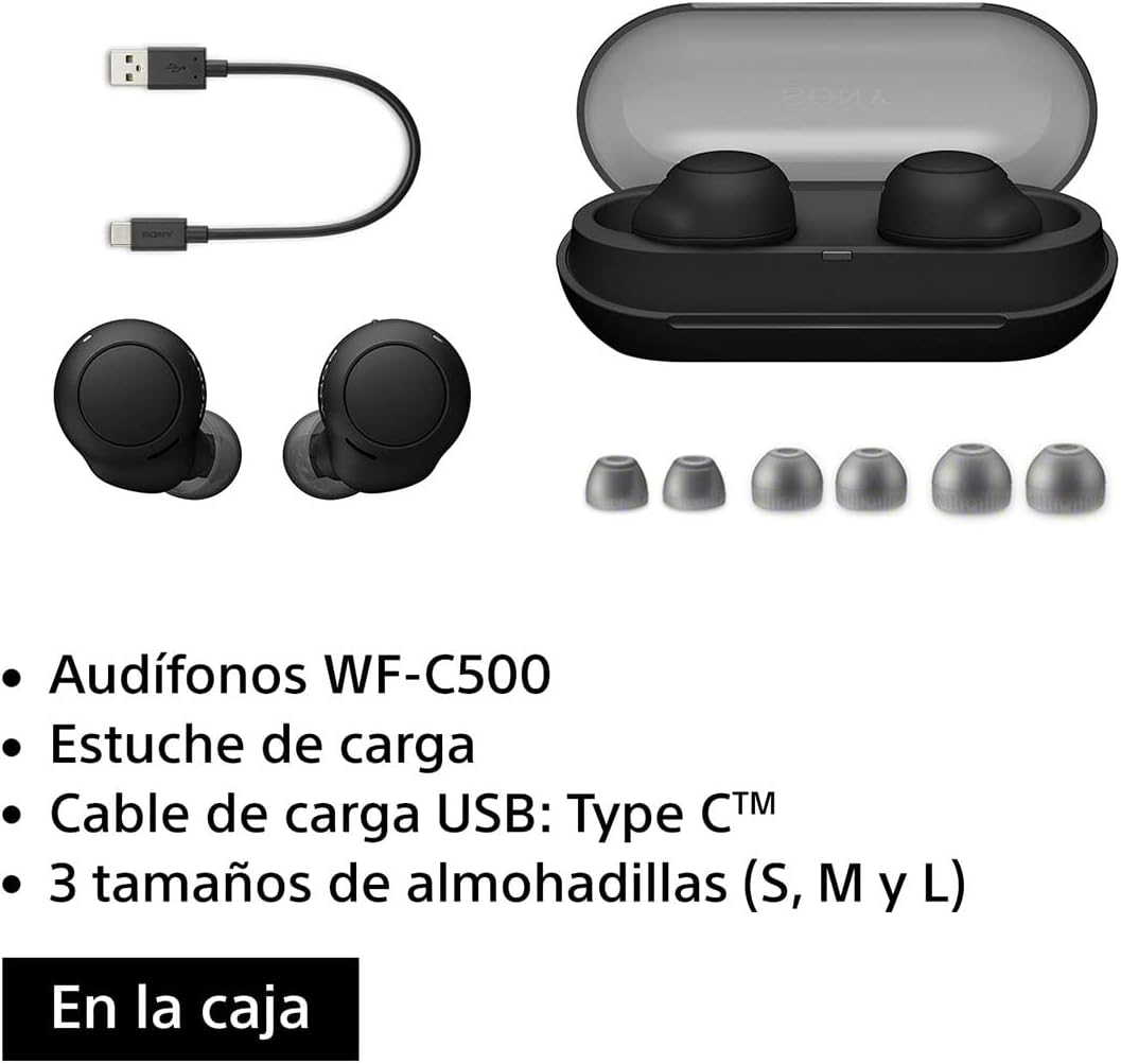 Foto 3 | Audífonos Inalámbricos Sony WF-C500 color Negro