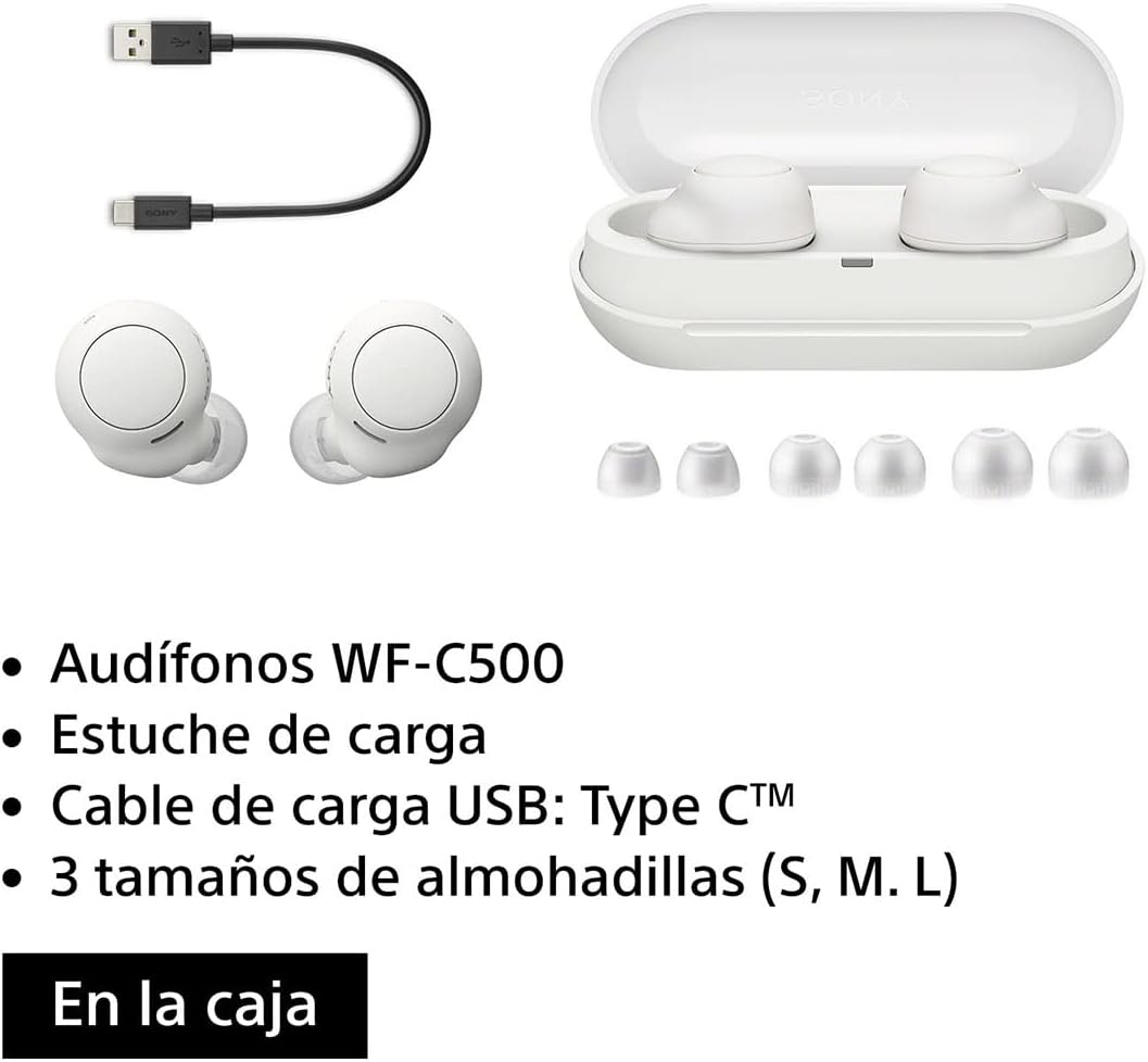 Foto 4 pulgar | Audífonos True Wireless Sony WF-C500-BLANC color Blanco