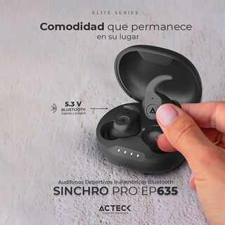 Foto 4 | Audífonos Deportivos Acteck Sinchro Pro Ep635 Inalámbricos Ac-935098 color Negro