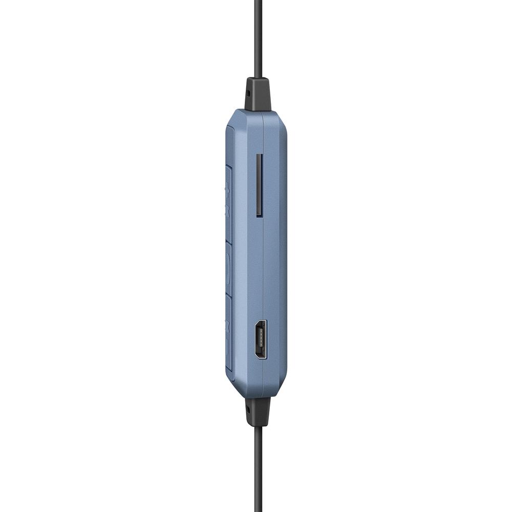 Foto 4 pulgar | Audífonos Steren AUD-7620AZ color Azul Bluetooth Reproductor Mp3 y Sujeción de Imán