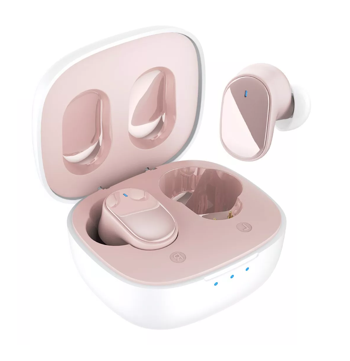 Foto 3 pulgar | Audífonos In-ear Gamer Inalámbricos Con Luz Led Rosa