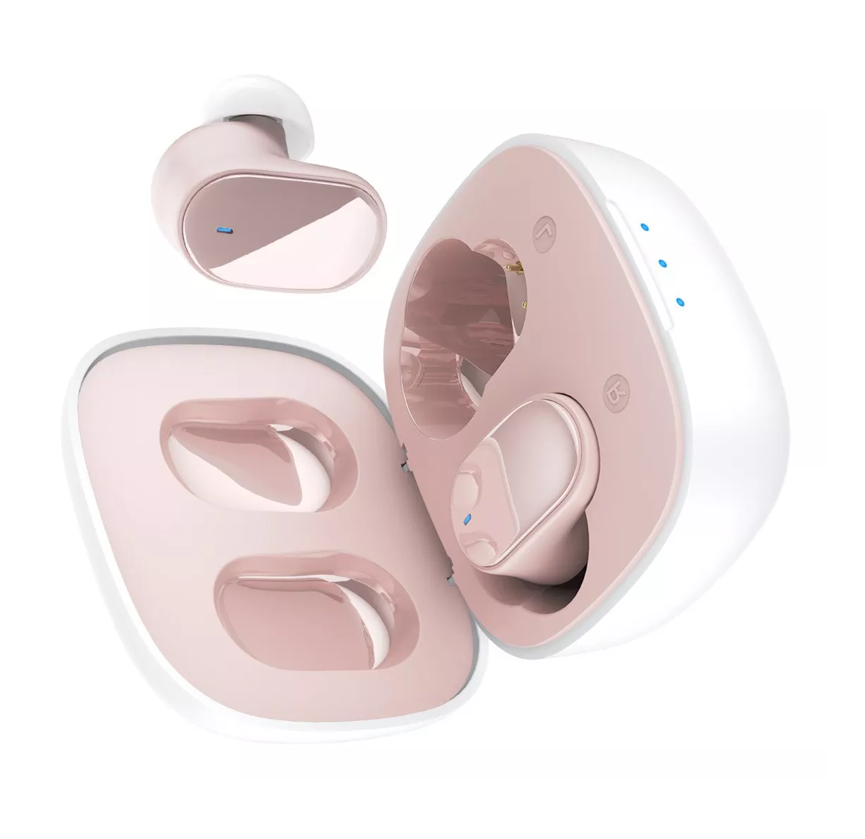 Foto 4 pulgar | Audífonos In-ear Gamer Inalámbricos Con Luz Led Rosa