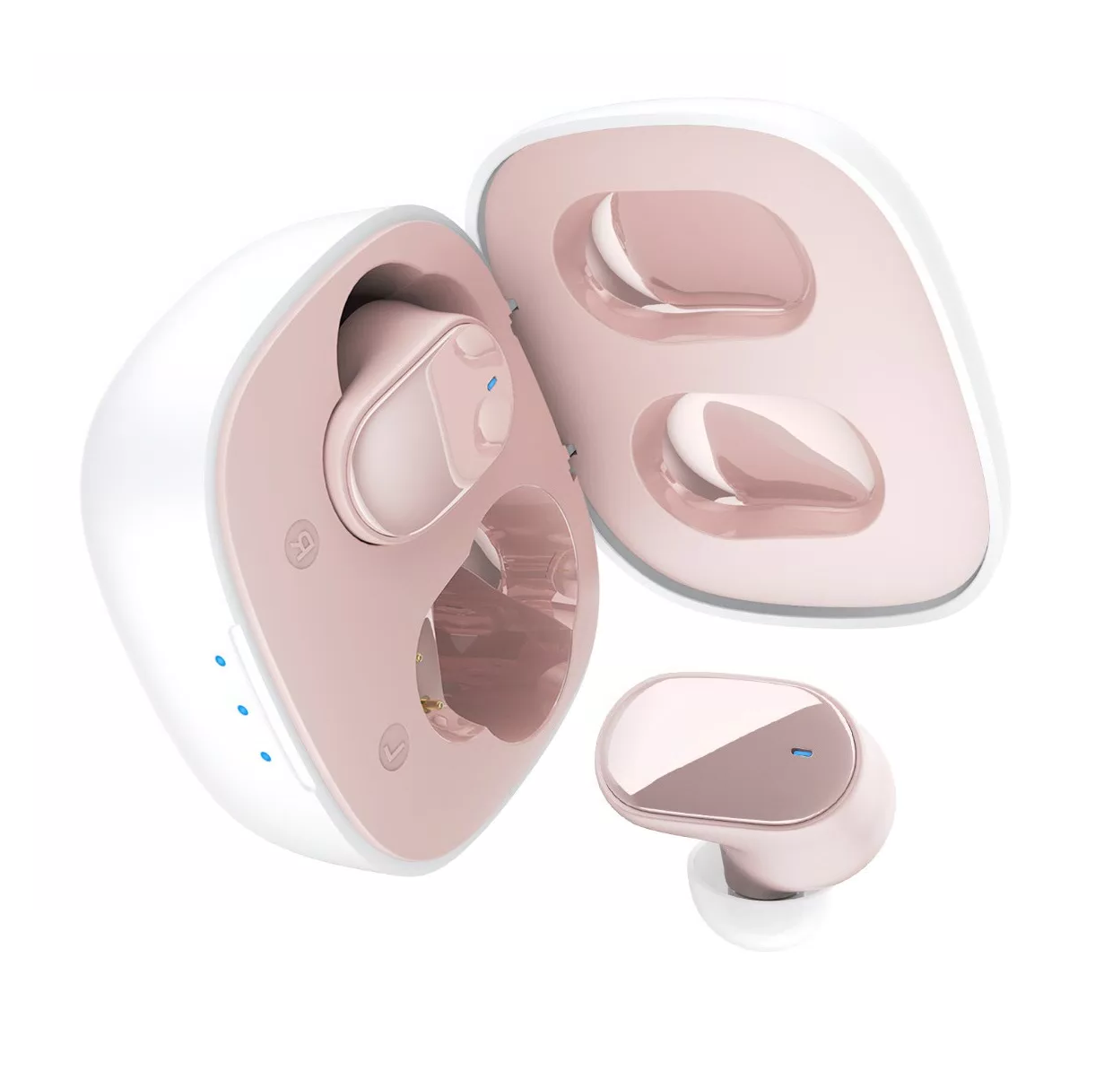 Foto 5 pulgar | Audífonos In-ear Gamer Inalámbricos Con Luz Led Rosa