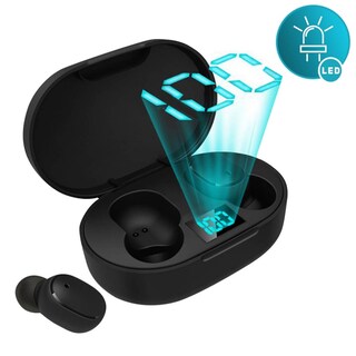 Foto 3 | Audífonos Bluetooth Inalámbricos TWS Sport con Caja de Carga E6S Negro
