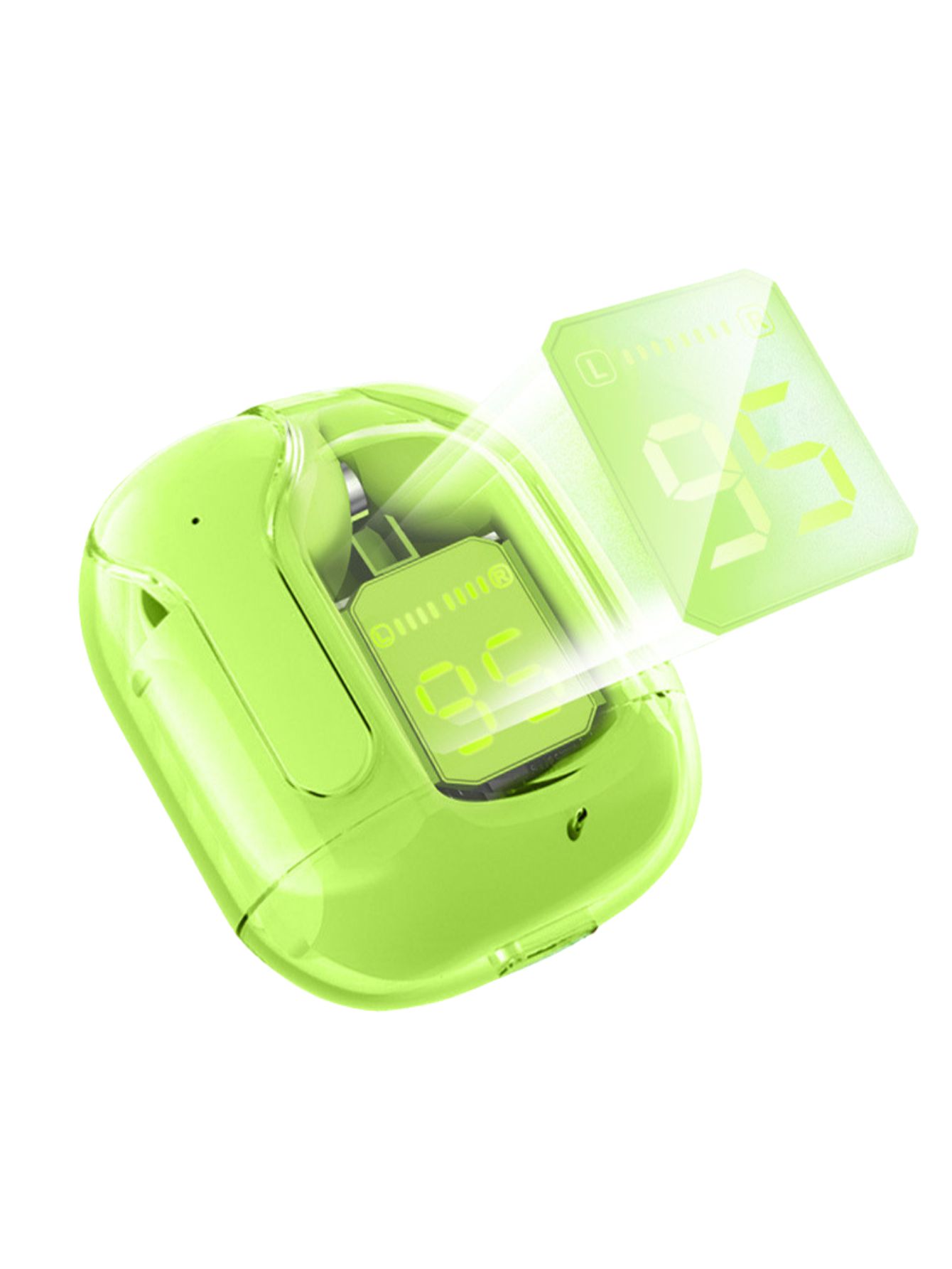 Foto 4 pulgar | Audífonos Cristal Gadgets And Fun Verde