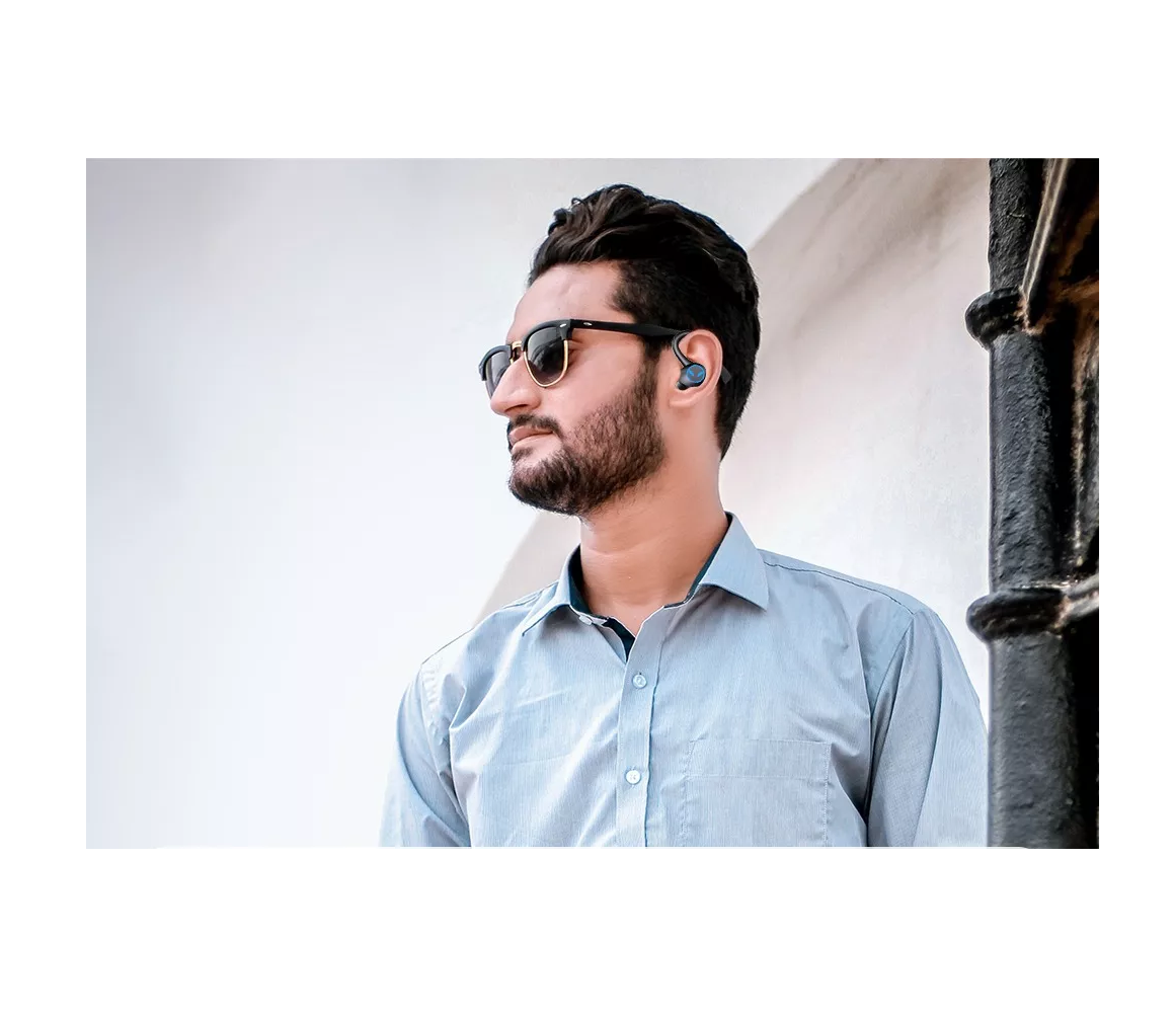 Foto 4 | Auriculares Deportivos Inalámbricos Bluetooth 5.3 con Gancho Negro