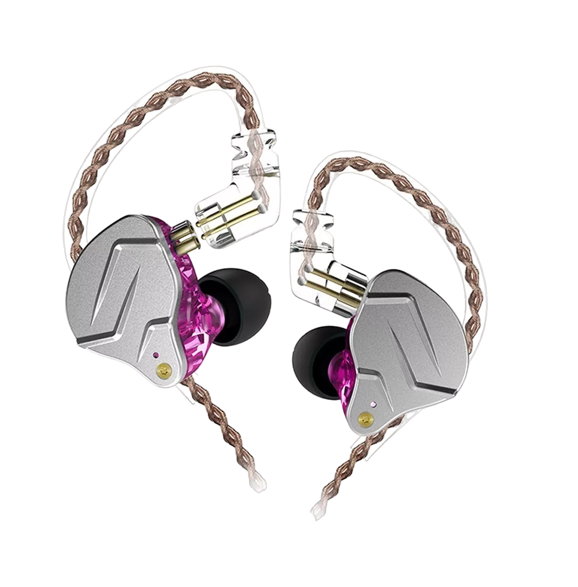 Audífonos In-Ear Gamer con Cable Zsn Pro With Mic Kz Zsn Pro Púrpura