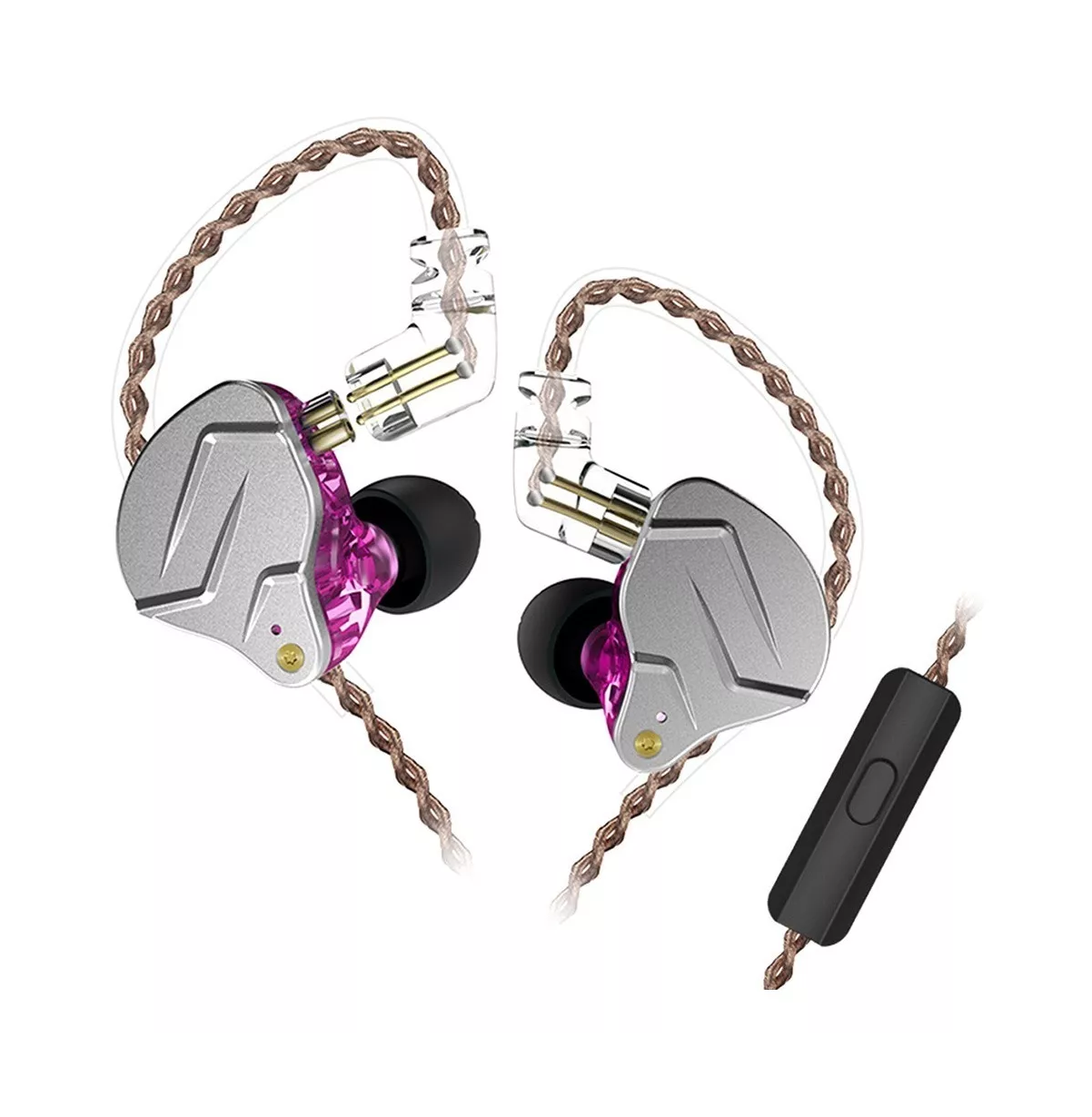Foto 2 | Audífonos In-Ear Gamer con Cable Zsn Pro With Mic Kz Zsn Pro Púrpura