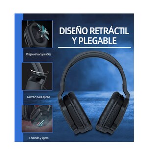 Foto 3 | Audífonos Inalámbricos Bluetooth 5.1 Reducción Ruido Negro