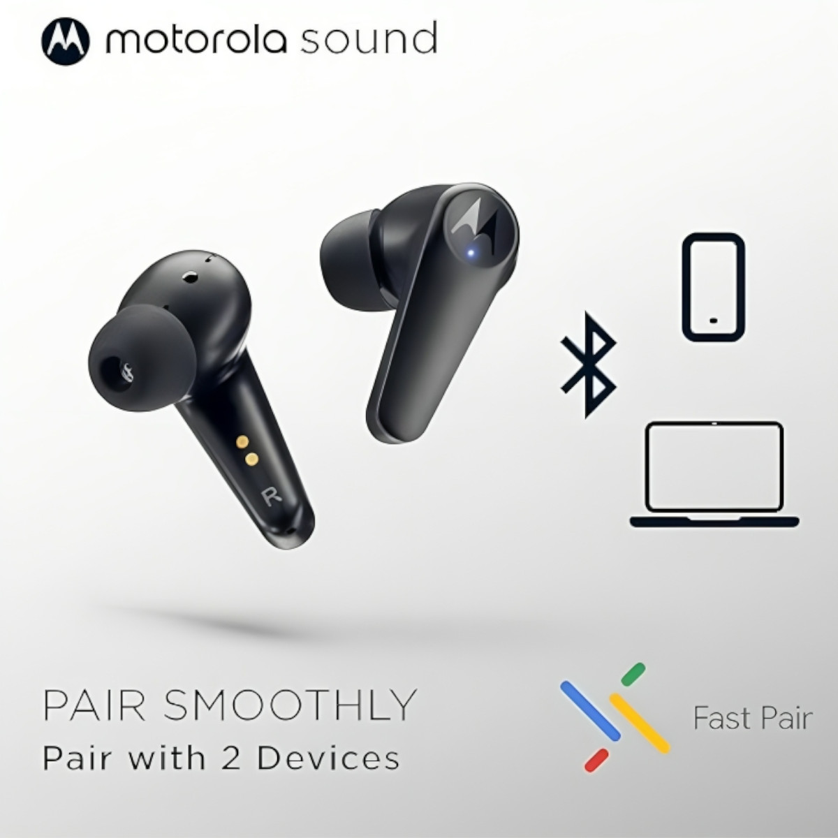 Foto 8 | Audífonos Inalámbricos Motorola Moto Buds 600 Snapdragon Anc Negros