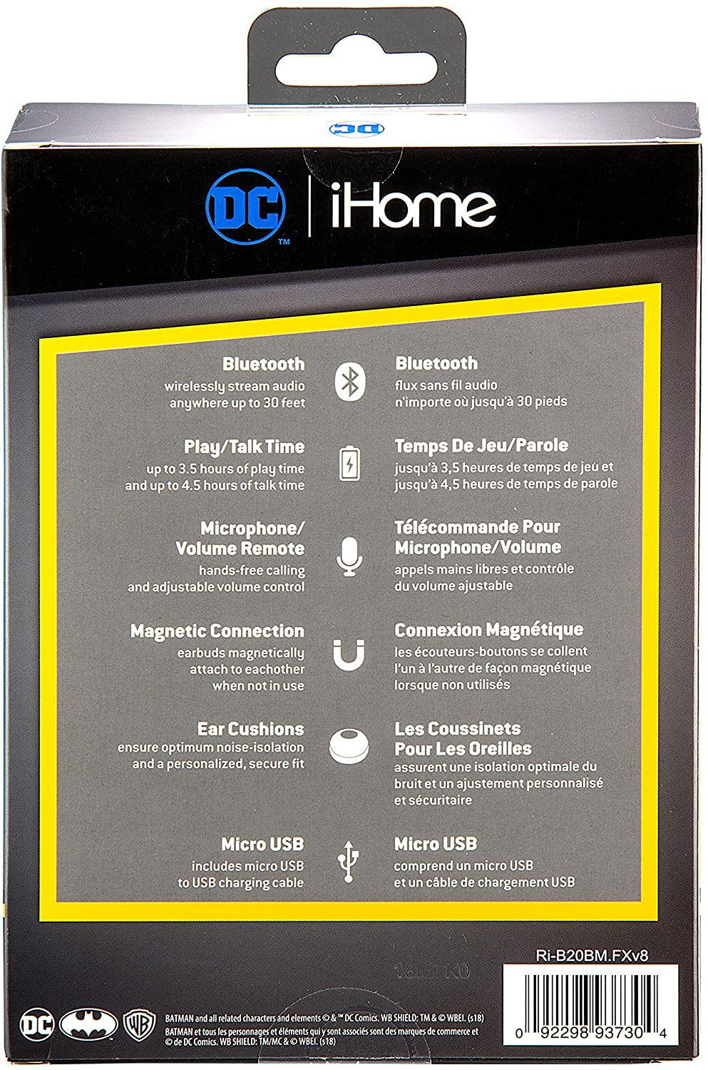 Foto 6 pulgar | Venta Internacional-Audífonos Alámbricos Ekids Batman con Bluetoothj