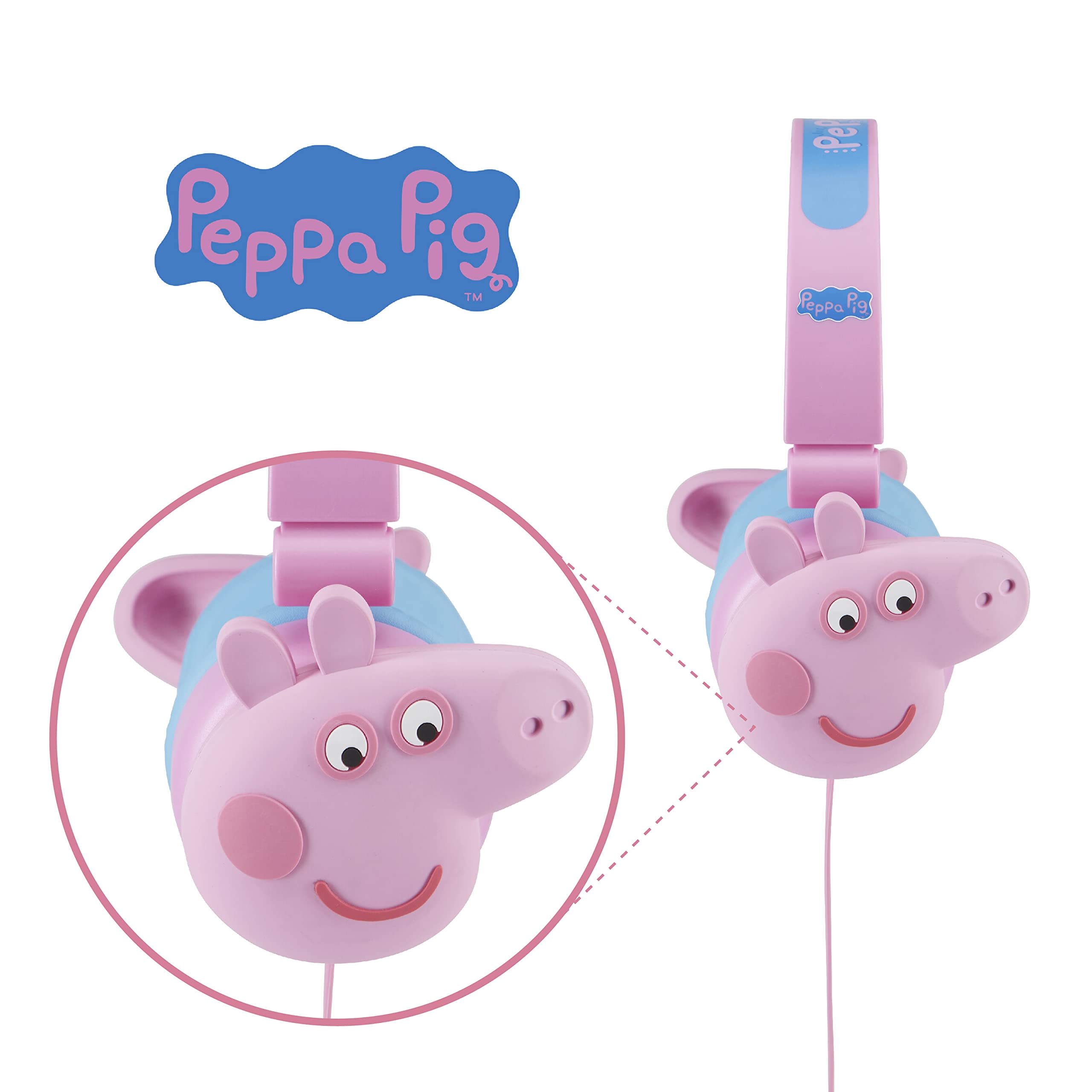 Foto 4 pulgar | Venta Internacional-Audífonos Alámbricos Sakar Peppa Pig Infantil