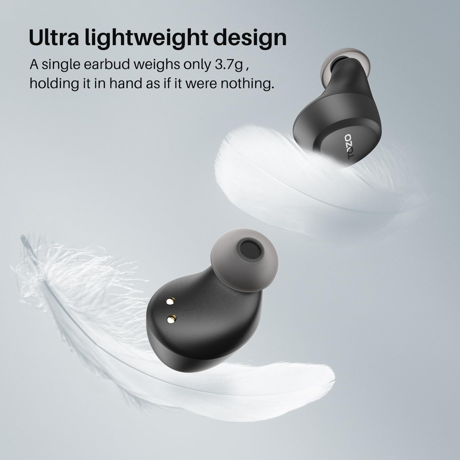 Foto 4 pulgar | Venta Internacional-Audífonos True Wireless Tozo Negros con Bluetooth