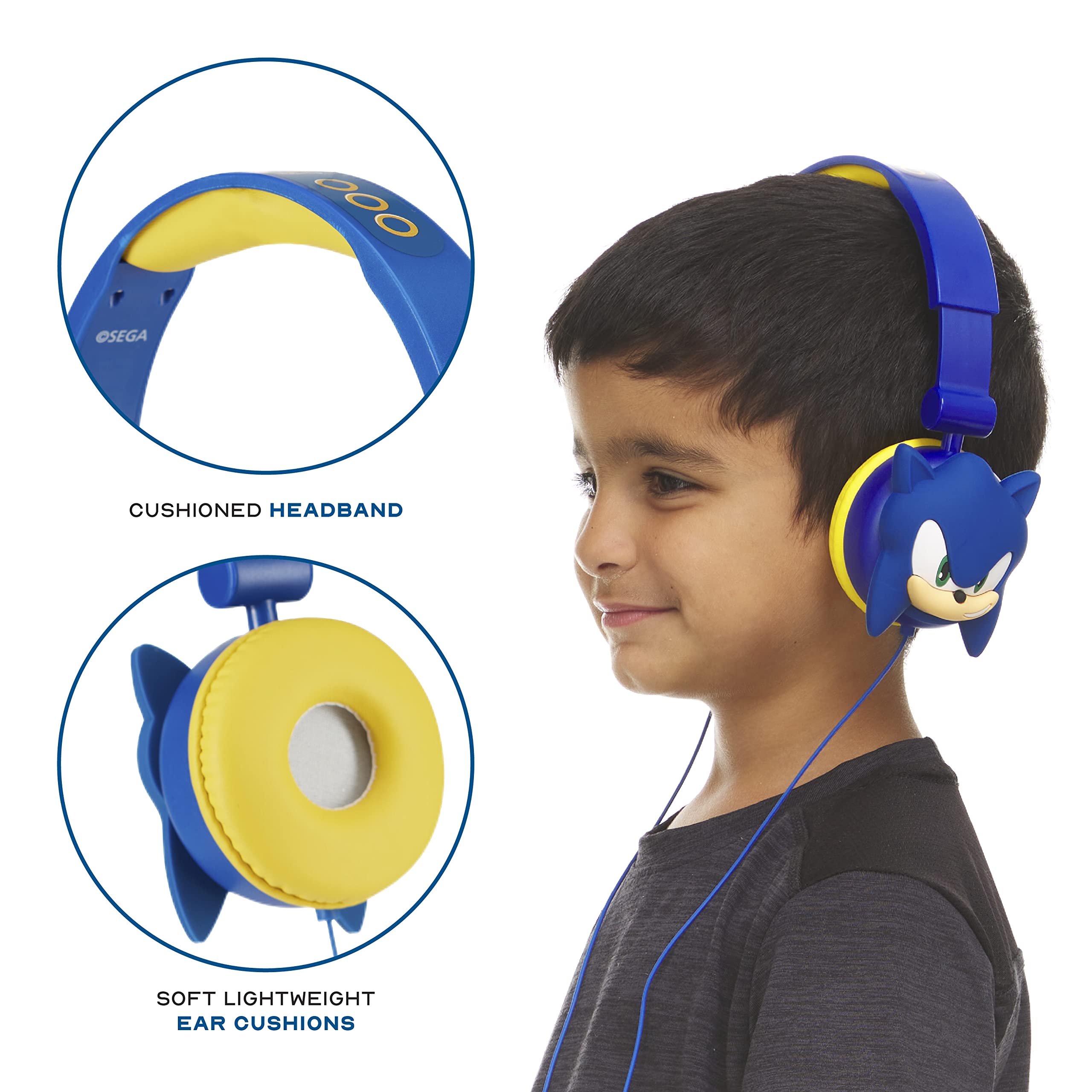 Foto 6 pulgar | Venta Internacional - Auriculares Supraaurales Sakar Sonic The Hedgehog