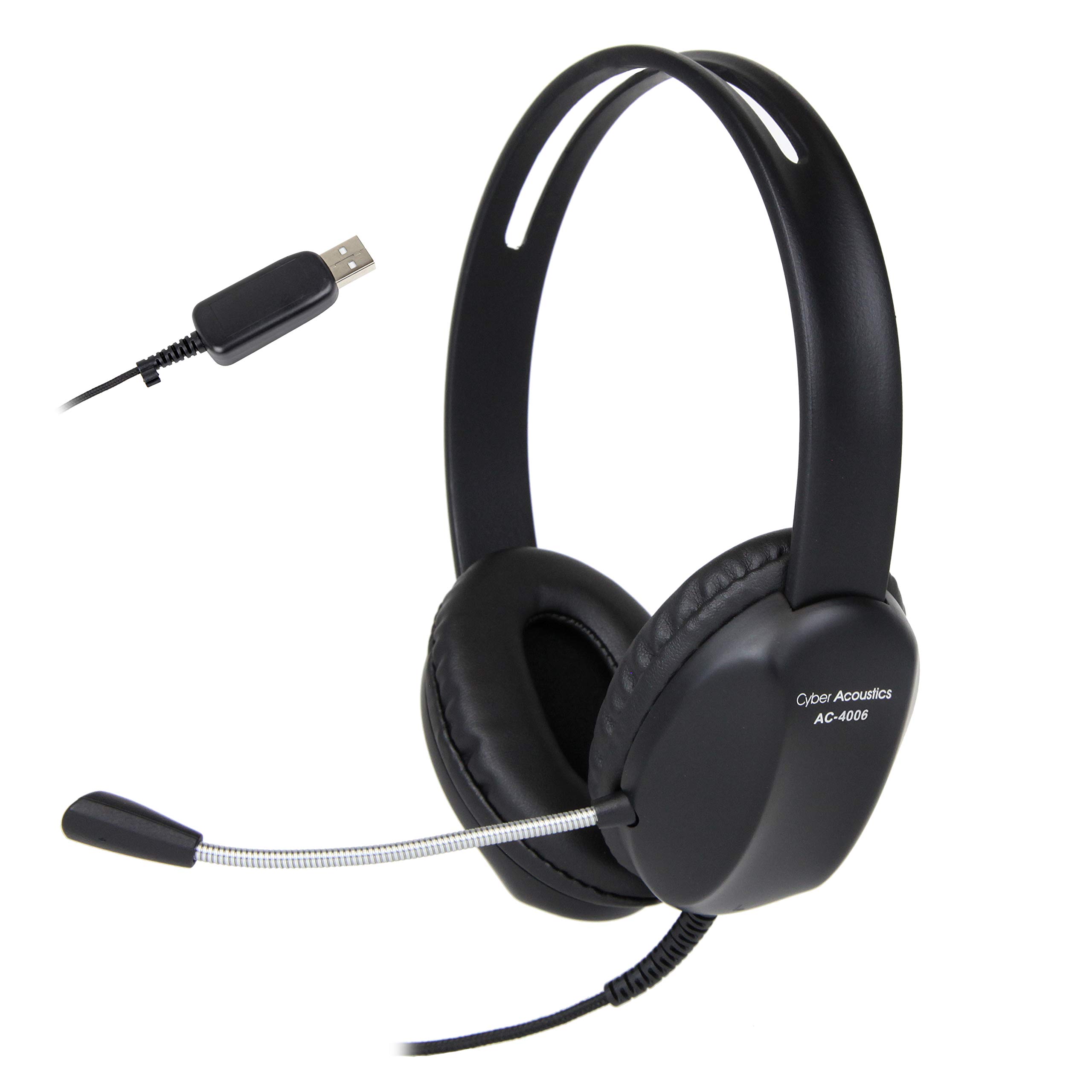 Foto 2 pulgar | Venta Internacional - Auriculares Usb Cyber Acoustics Ac-4006 Cancelación de Ruido