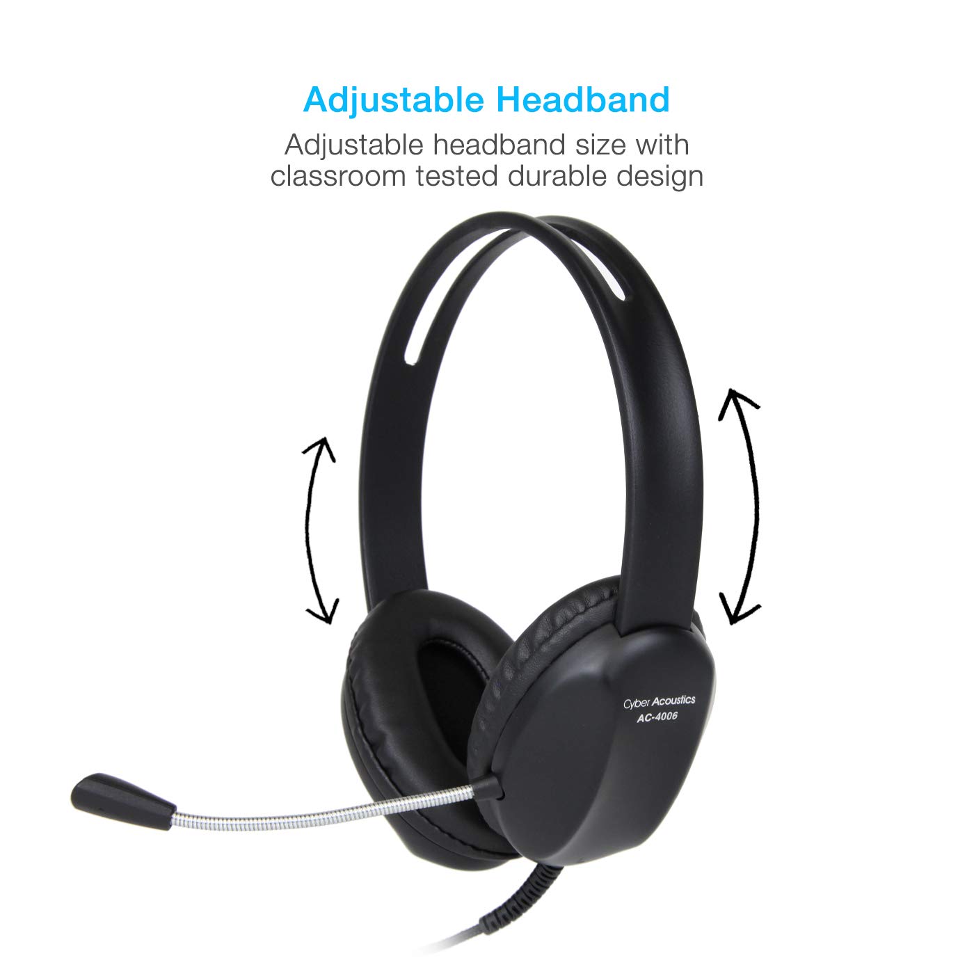 Foto 4 pulgar | Venta Internacional - Auriculares Usb Cyber Acoustics Ac-4006 Cancelación de Ruido