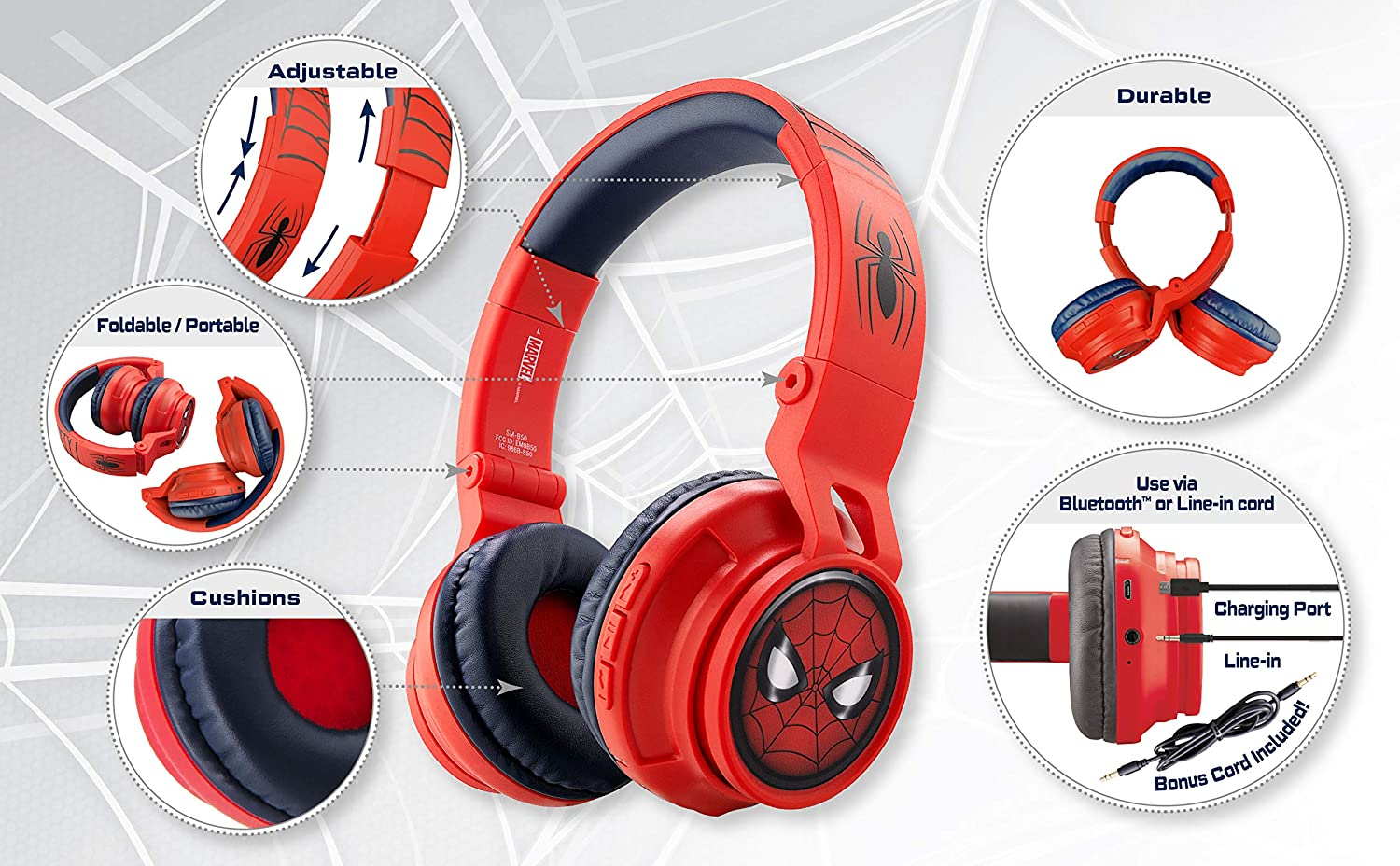 Foto 5 pulgar | Venta Internacional - Auriculares eKids Spidey Bt con Micrófono