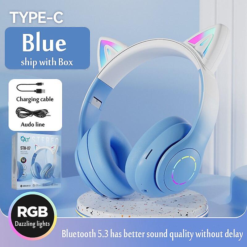 Foto 2 pulgar | Auriculares Inalámbricos Bluetooth Orejas de Gato - Venta Internacional