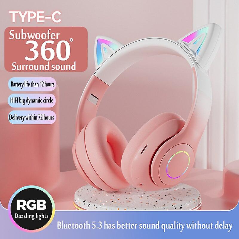 Foto 3 pulgar | Auriculares Inalámbricos Bluetooth Orejas de Gato - Venta Internacional