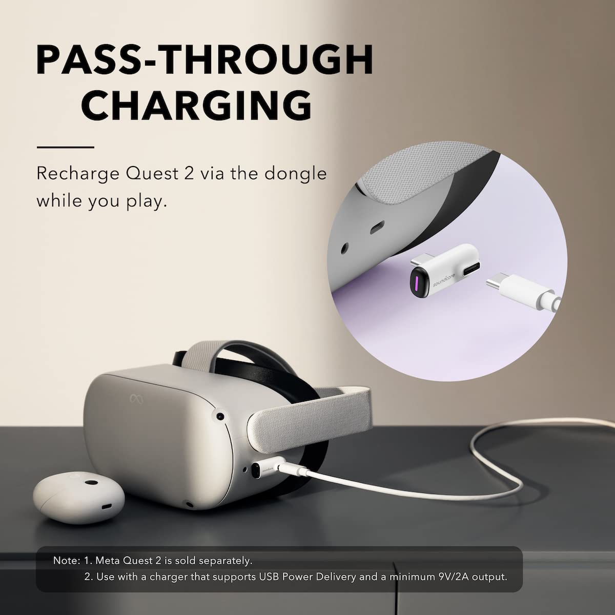 Foto 7 pulgar | Venta Internacional - Auriculares Gaming Soundcore Vr P10 De Baja Latencia Para Meta Quest 2
