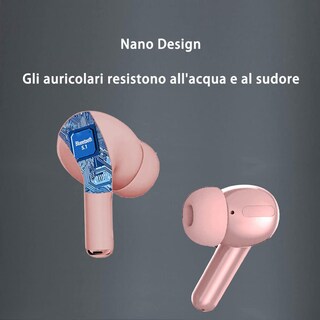 Foto 2 | Auriculares Inalámbricos Ozjong True Bluetooth 5.0 30h Playtime Pink - Venta Internacional