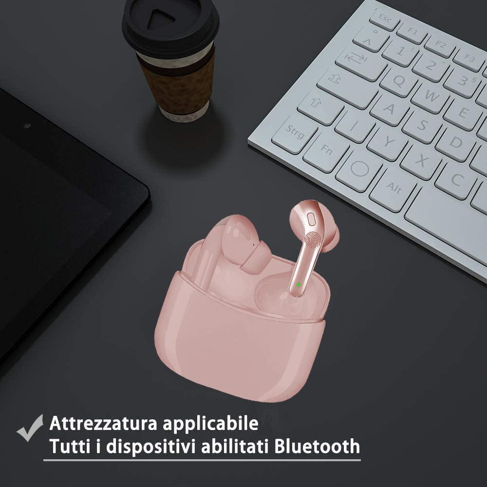 Foto 4 pulgar | Auriculares Inalámbricos Ozjong True Bluetooth 5.0 30h Playtime Pink - Venta Internacional