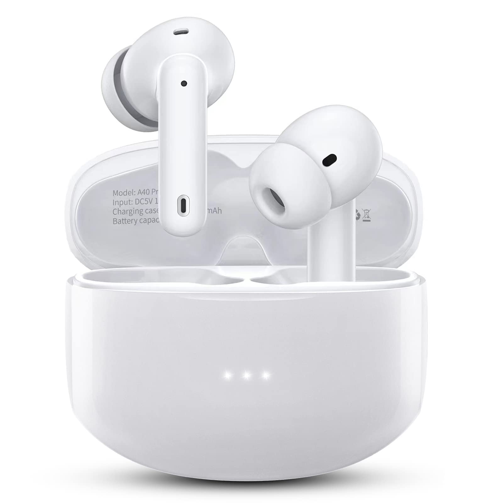 Foto 2 pulgar | Audífonos True Wireless Blancos con Bluetooth-Venta Internacional