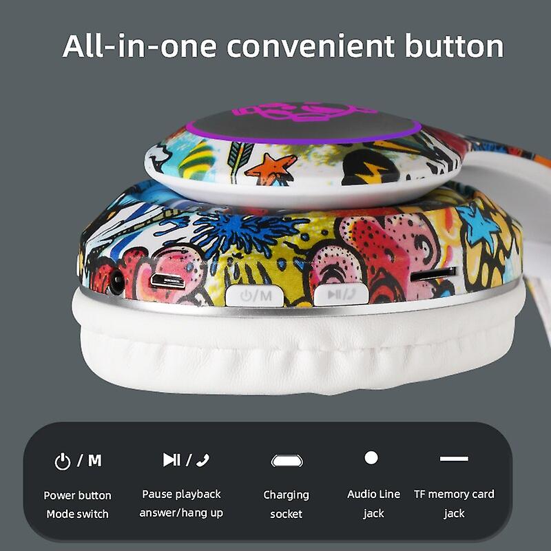 Foto 5 pulgar | Venta Internacional - Auriculares Bluetooth Inalámbricos Para Niños Con Micrófono Y Luz