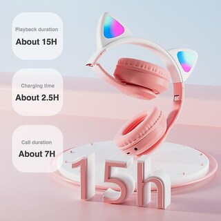 Foto 3 | Venta Internacional - Auriculares Bluetooth Cat Wireless Con Luz Led De Color Degradado