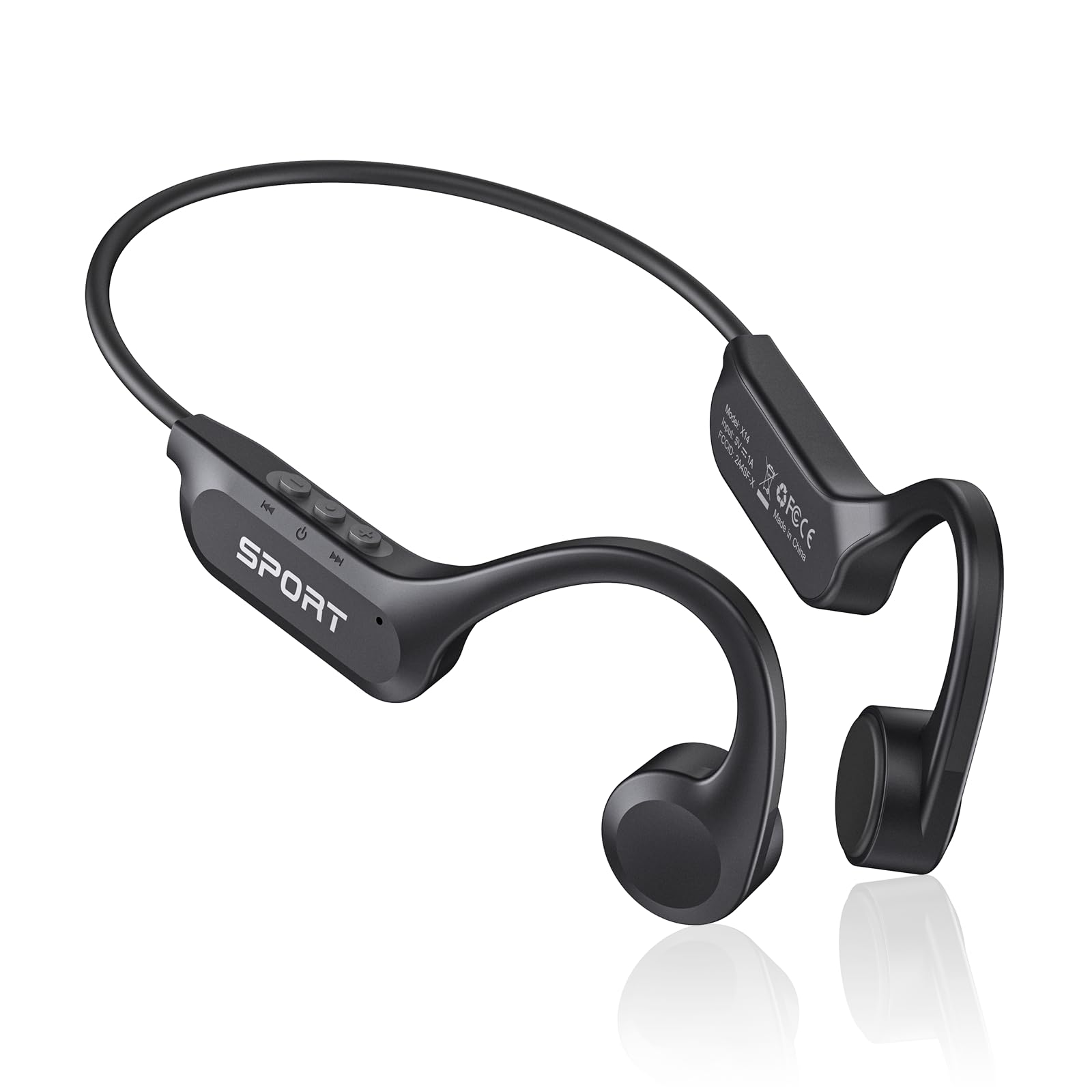 Foto 2 pulgar | Venta Internacional - Auriculares De Conducción Ósea Cxk Bluetooth 5.3 Con Micrófono 8 Horas Pla