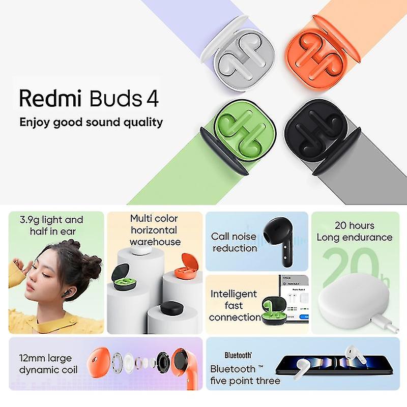 Foto 3 pulgar | Venta Internacional - Auriculares Bluetooth Xiaomi Redmi Buds 4 Tws Negro