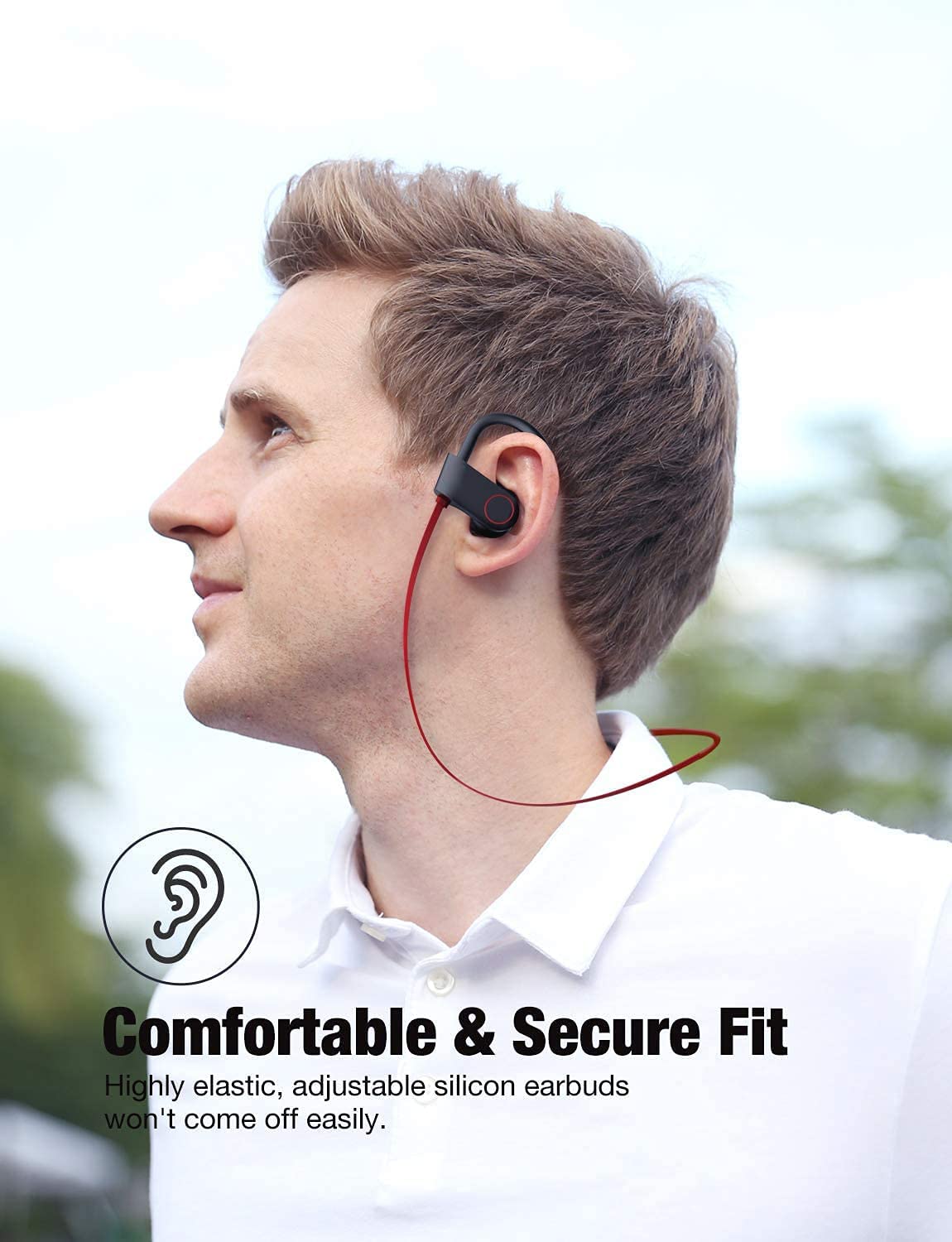 Foto 7 pulgar | Venta Internacional - Auriculares Bluetooth Otium Ipx7 A Prueba De Agua Con Batería De 15 H