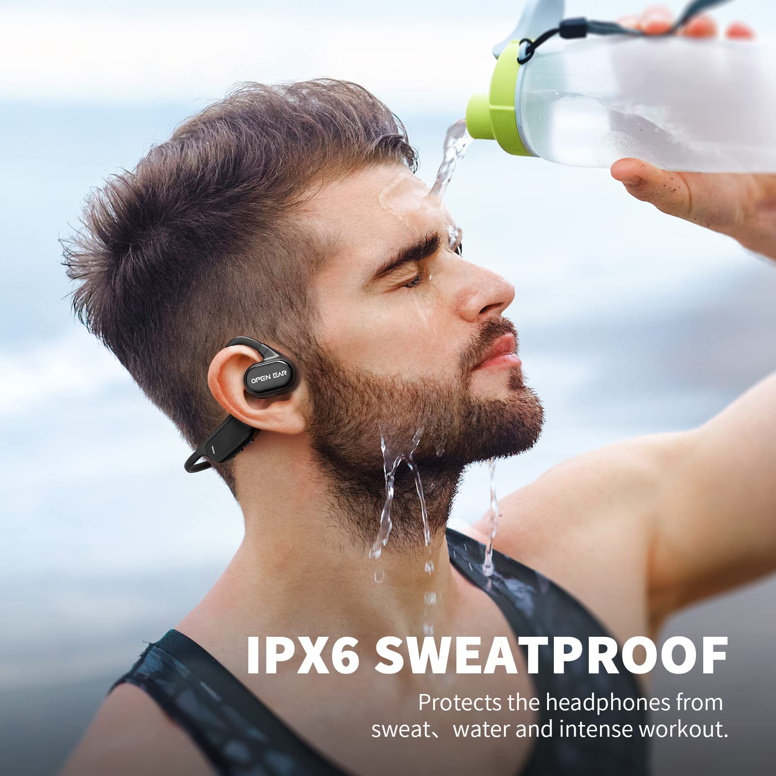 Foto 5 pulgar | Venta Internacional - Auriculares Bluetooth Cxk Auriculares De Conducción As21 15h Playtim